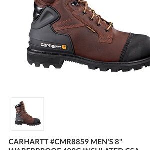 Carhartt Men's Black and Brown Work Boots See description in the photos.